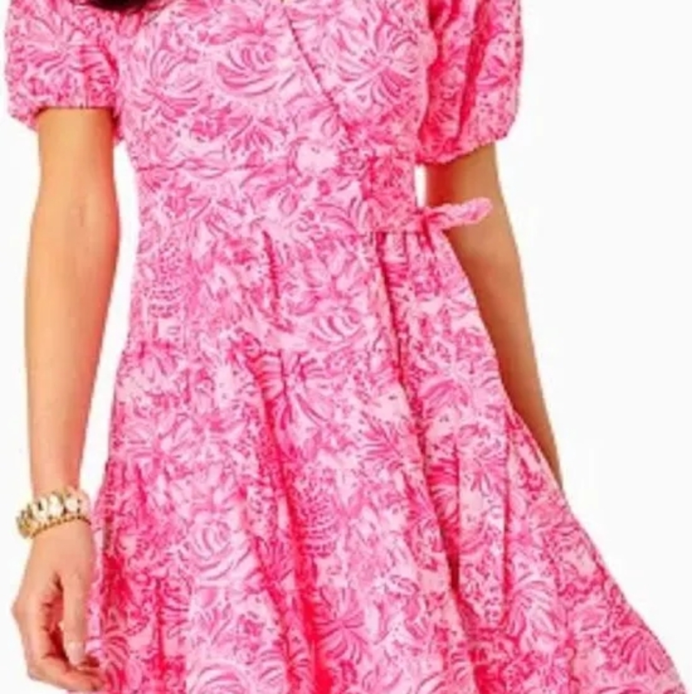 Lilly Pulitzer Pink Floral Dress